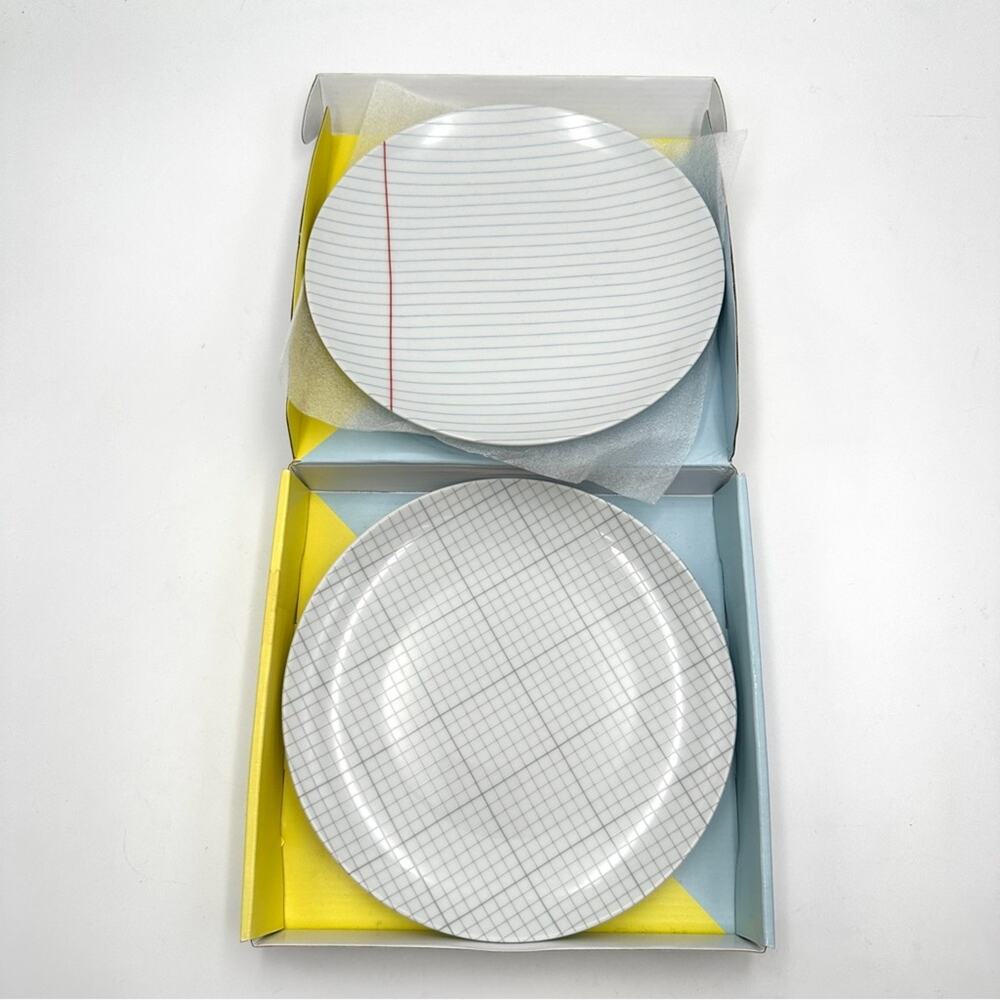 NEW - USTUDIO DESIGN - 'Paper' design porcelain large plates (2)